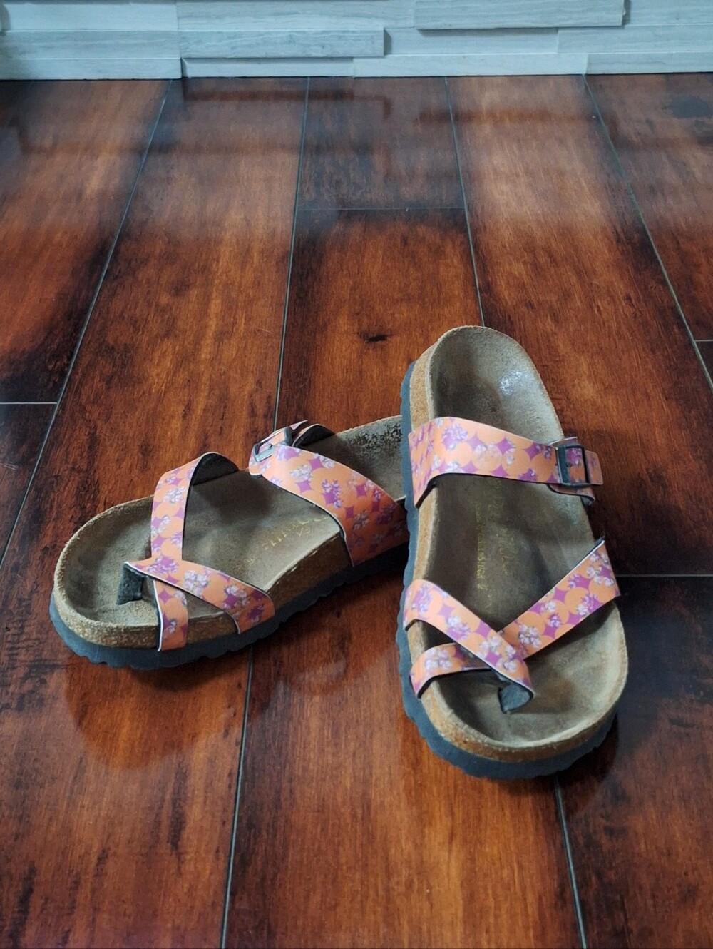 Papillio Birkenstock Mayari Floral Print Sandals EU 38 US 7-7.5